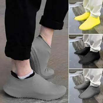 Дъждобран за обувки, непромокаеми бахилы, силикон водоустойчив бахилы, за Многократна употреба защитни чорапи за обувки, нескользящие калъфи за обувки, тампон за обувки