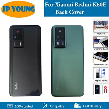 Оригиналът е За Xiaomi Redmi K60E Задния Капак на Отделението за батерията Задно Стъкло на вратата на достъпа на Корпуса За Redmi K60e 22122RK93C Резервни Части За заден Капак