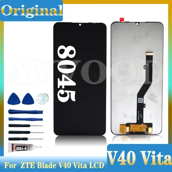 Оригиналът е За ZTE Blade V40 Vita LCD дисплей С Сензорен Екран Дигитайзер В Събирането На Zte V40vita 8045 Подмяна на LCD дисплея 6,75
